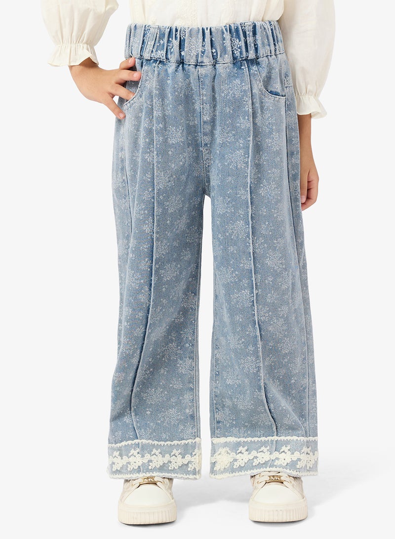 بنياتا جينز مطبوع - Image 1